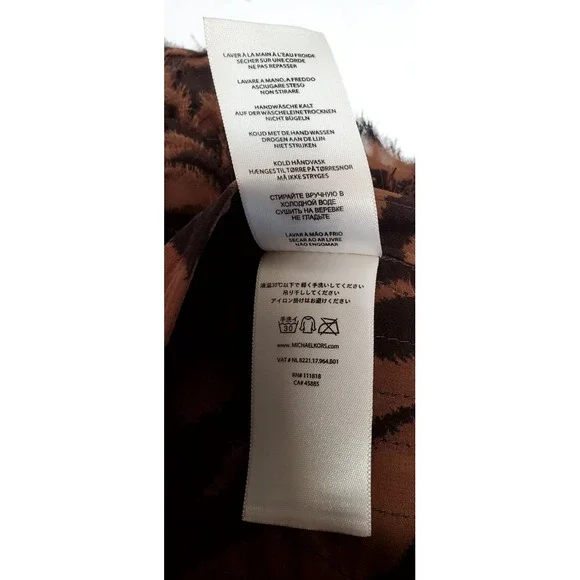 MICHAEL Michael Kors Skirt 2 Animal Print Ruffle Flirty Brn/Blk Tiers/Gather 3D - Picture 10 of 11